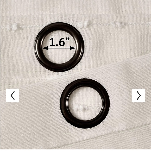 Brand new pair of Semi sheer beige Farmhouse textured curtain panels 38x84 - Picture 6 of 8